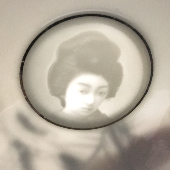 Vintage Kutani Porcelain Lithophane 3 piece set - Picture 9 of 15